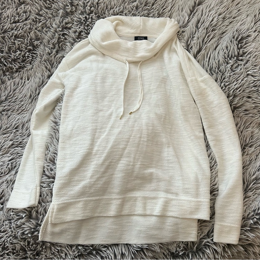 Waffle knit hoodie
